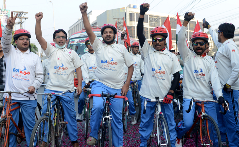 MINHAJ YOUTH LEAGUE’S CYCLE CARAVAN KICKS OFF FROM KARACHI